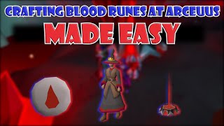 Quick Guide to Runecrafting Blood Runes at Arceuus in OSRS [upl. by Razaile]