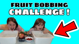 Fruit Bobbing Challenge  Raising Dionnes [upl. by Nosauq]