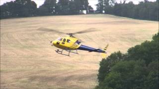 Eurocopter AS350 BA spectacular approach and landing [upl. by Bautista499]