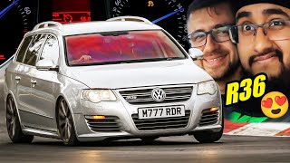 KILLED The Subwoofer😭 VW Passat R36 Power Moves  Nürburgring [upl. by Yedrahs423]