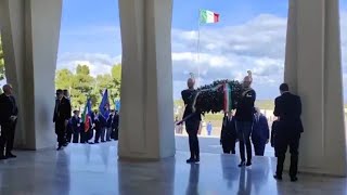 4 novembre Bari il presidente della Camera Fontana alla cerimonia [upl. by Priestley]