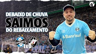 DEBAIXO DE CHUVA SAÍMOS DO REBAIXAMENTO  Gremio 1 x 0 Vasco [upl. by Annabella]