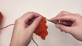 Crochet Tutorial decreasing in mini C2C crochet [upl. by Sinnel]