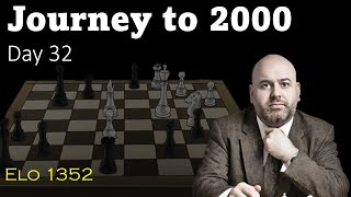 Journey to 2000 day 32 Göring Gambit  Owens setup e6b6 [upl. by Farrica]