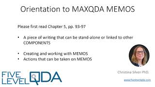 MAXQDA Memos  Qualitative Data Analysis Services [upl. by Teiv465]