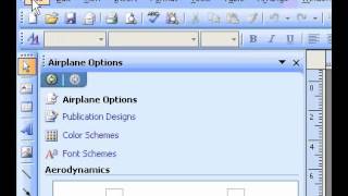 Microsoft Office Publisher 2003 Create a paper aeroplane or origami in Publisher [upl. by Rick199]