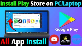 How to Download amp Install Playstore Apps in Laptop or PC  How to run android apps on windows 11 [upl. by Nomae970]