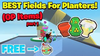 The BEST Fields To Plant Your PLANTER To Get OP Items Bee Swarm Simulator [upl. by Aerised462]