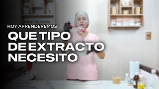 Que tipo de Extracto Natural necesitamos para elaborar Cosmética [upl. by Aihsital]