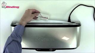 Fellowes Jupiter 125 Pouch Laminator Demo  5215801 [upl. by Voss128]