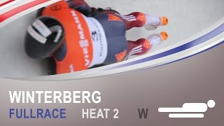 Winterberg  Womens Skeleton Heat 2 World Championships 2015  FIBT Official [upl. by Mixie]