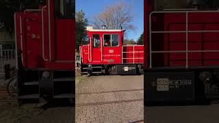 Inselbahn Wangerooge Bü vorbeifahrt [upl. by Horick]