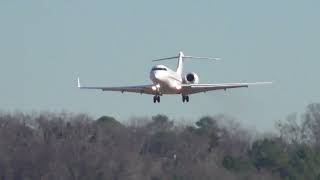 Netjets Bombardier Global Express Landing [upl. by Anaile]