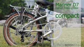 Dahon Mariner D7 Folding Bike Video Review [upl. by Orfurd]