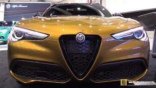 2022 Alfa Romeo Stelvio Veloce  Exterior Interior Walkaround  2021 LA Auto Show [upl. by Sherr]