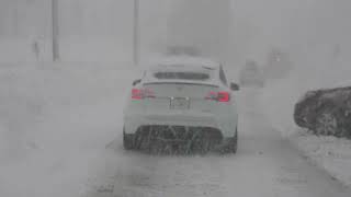 Massive Winter Storm Slams California  huge snow storm  Blizzard Conditions on Donner Pass  2022 [upl. by Hoffman]