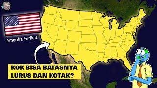 KENAPA BATAS NEGARA BAGIAN AMERIKA SERIKAT LURUS DAN KOTAK – Keliling Dunia Yuk [upl. by Esau257]