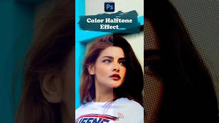 Amazing Colour Halftone effect in Photoshop adobetips photoshoptutorial photoshopedit [upl. by Adnahsor]