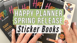 NEW Sticker Books Happy Planner Spring Release 2024 Flip Through  Boardwalk Ice Cream Folk amp More [upl. by Nerrot529]