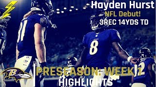 Hayden Hurst Preseason Week 1 Highlights  NFL Debut 08022018 [upl. by Mulcahy]