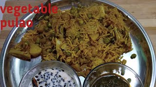 vegetable pulao recipeTahri Easy veg pulao recipepressure cooker veg pulaonorth style tahri [upl. by Ttenyl559]