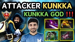 🔥 ATTACKER KUNKKA God Highlights 735b 🔥 Grandmaster Tier Expert GAMEPLAY   Dota 2 [upl. by Angelica514]