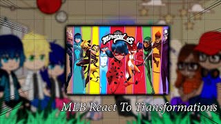 MLB Season 5 React To Transformations  MLB  Gacha React [upl. by Lotz]