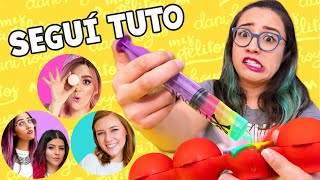 SEGUÍ TUTORIALES de mis AMIGAS YOUTUBERS 😨 Mis pastelitos  Musas  Dani Hoyos vs Craftingeek [upl. by Krever650]