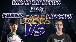 Faker vs Bjergsen  Who is the better Zed Ep1 [upl. by Ayik518]