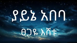 Tsgaye Eshetu ፀጋዬ እሸቱ Yayne Abeba ያይኔ አበባ LYRICS [upl. by Dlorah]