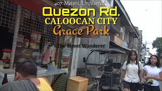 Afternoon stroll through QUEZON ROAD in South Caloocan City in the Philippines 407m [upl. by Allicserp]