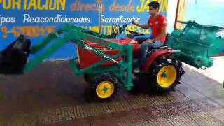 Mini Tractor Yanmar YM1401 con Pala frontal [upl. by Ierbua307]