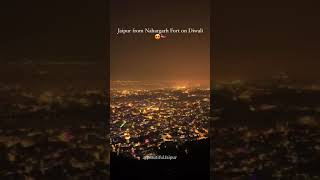 Jaipur form Nahargarh Fort on diwali 🎇🎇 [upl. by Kassity]