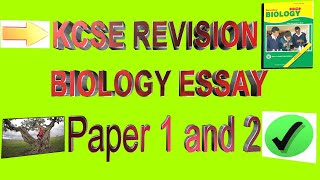 Biology KCSE Revision Paper 2  Questions and answers  Essay 20 marks [upl. by Silva]