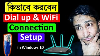 How To Setup Dial Up Connection In Windows 10 Bangla Tutorial 2020 [upl. by Ehcadroj]