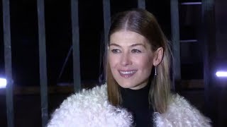 Rosamund Pike at 2019 Givenchy show in Paris [upl. by Nemad313]