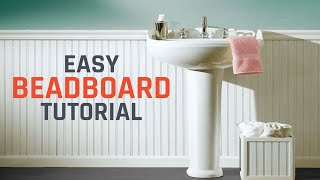 How to Install Beadboard or Wainscoting [upl. by Hoffarth]