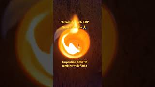 turpentine  flame chemistry painting shorts trending subscribe viralvideo slomo [upl. by Egap935]