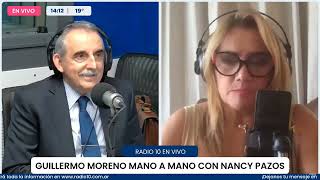 Guillermo Moreno con Nancy Pazos en Radio 10 21324 [upl. by Agiaf]