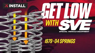 Mustang Lowering Springs Install  SVE Springs amp Caster Camber Plates 7904 [upl. by Aserehc]