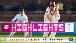 HIGHLIGHTS Somerset vs Hampshire  Day Two [upl. by Yetty650]