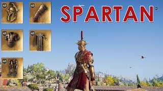 AC Odyssey PELOPONNESIAN LEAGUE legendary Spartan War Hero set [upl. by Jew450]