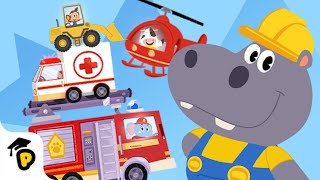 Helikopter Raceauto amp meer  Voertuigen voor Kinderen  KinderfilmpjesDrPanda TotoTime Nederlands [upl. by Ailatan]