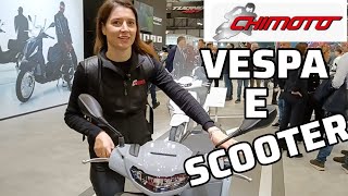 VESPA E PIAGGIO NOVITÀ EICMA CON ALICE CHIMOTO [upl. by Rus612]