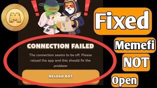 memefi connection failed problem solved [upl. by Arlana770]