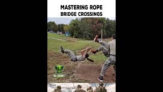 How to Walk a Rope Bridge usmilitary military shorts [upl. by Retepnhoj]