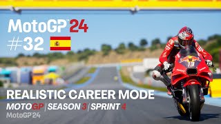 MotoGP™24 Gameplay  🇮🇩 Career Mode 32  MotoGP Red Bull GASGAS Tech3  Jerez TissotSprint [upl. by Bentley624]