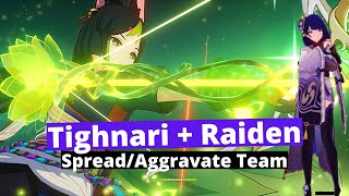 C0 Tighnari  Raiden Sucrose Bennett  Quicken Team  Build at the End Genshin Impact [upl. by Yacov663]