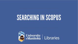 Searching In Scopus [upl. by Ateval334]