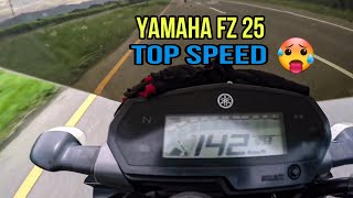 Yamaha FZ 25 Velocidad máxima Top speed 😱🚀 [upl. by Arlinda503]